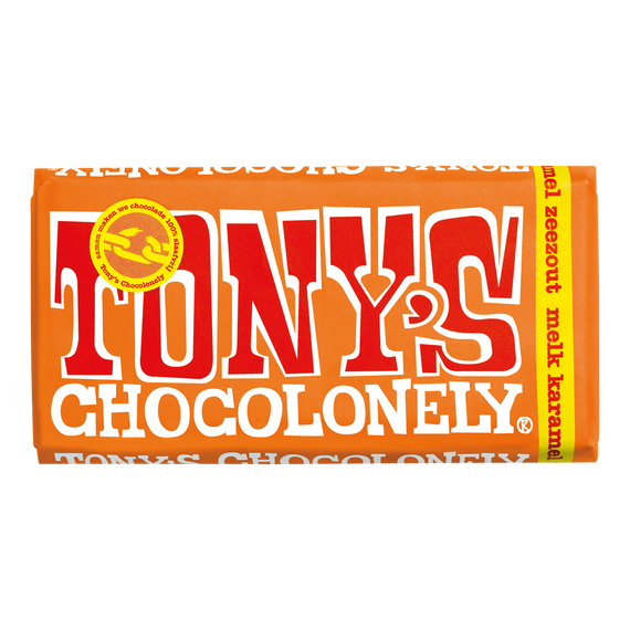 Tony's Chocolonely chocolate bar orange